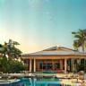 Illustration of a luxurious villa or resort.